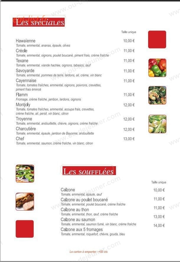 Bella Pizza — carte page 7