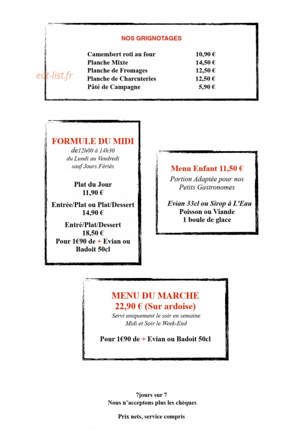 Bistrot Clos Montesquieu — carte page 2