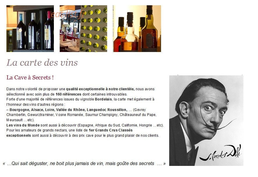 Bistrot du Grand Louis — carte page 6