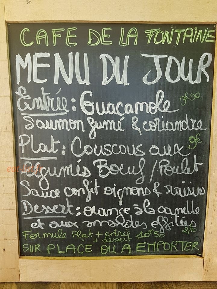 Caé De La Fontaine — carte page 1