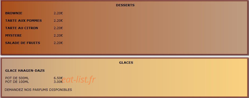 Crousty Pizz — carte page 6