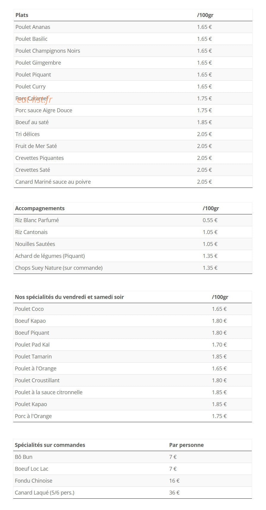 Délices de mondésir — carte page 2