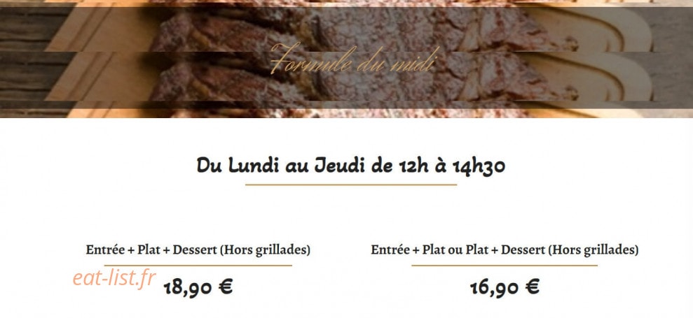 Éphémère Restaurant & Café — carte page 4
