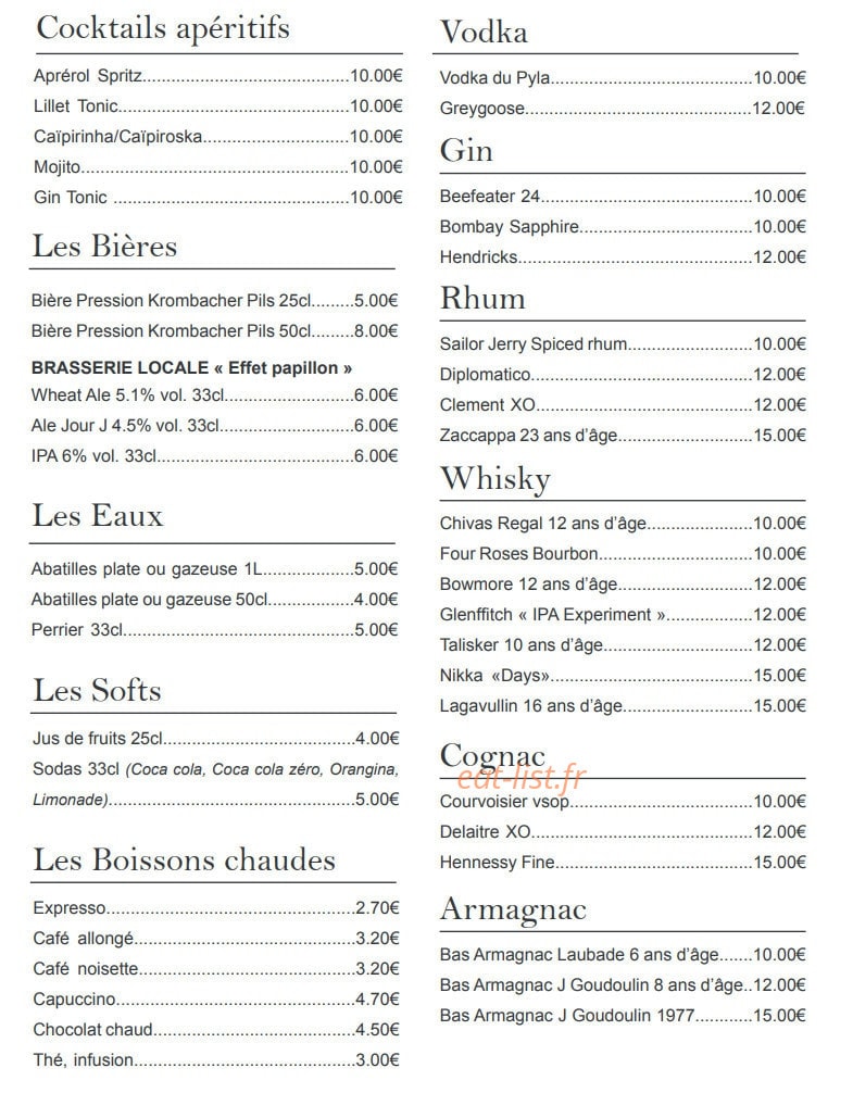 La Brasserie du M — carte page 4