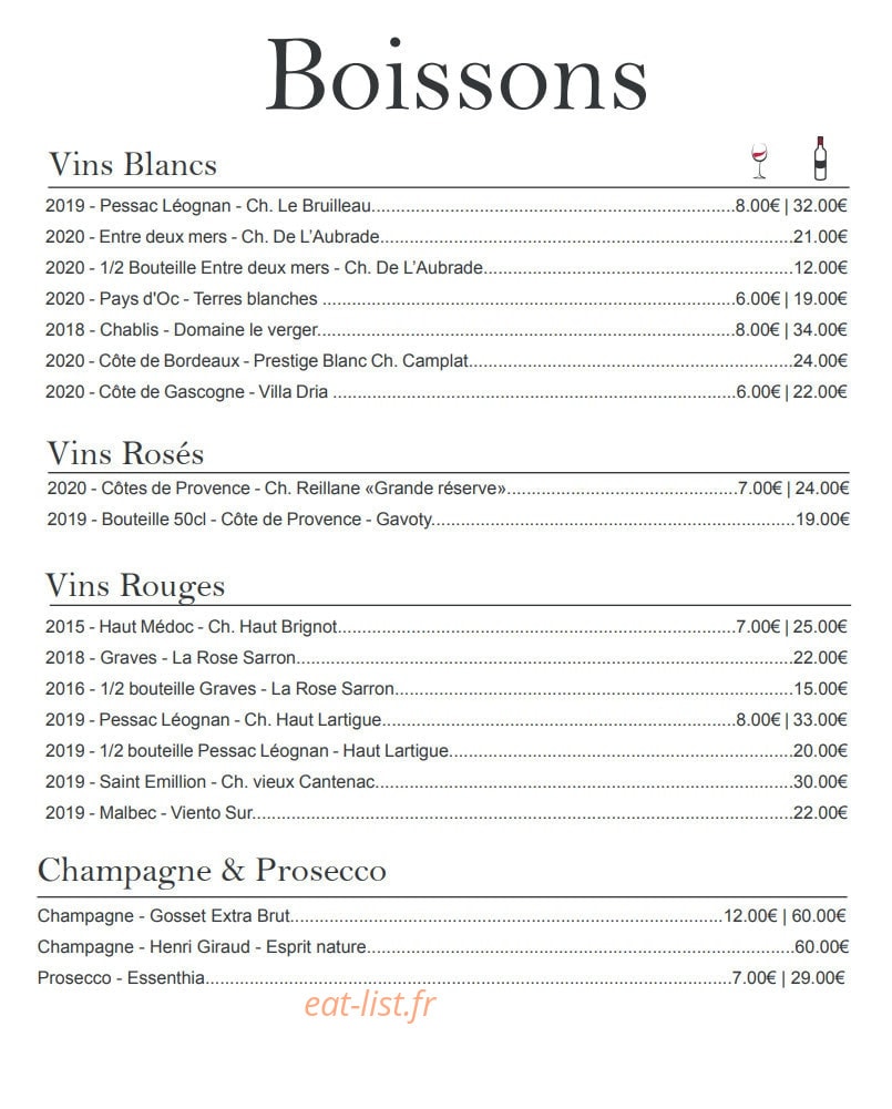 La Brasserie du M — carte page 3