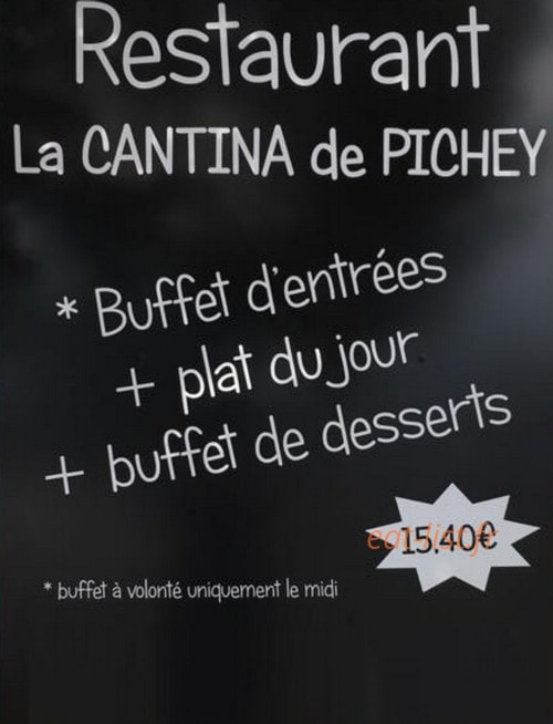 La cantina de pichey — carte page 1