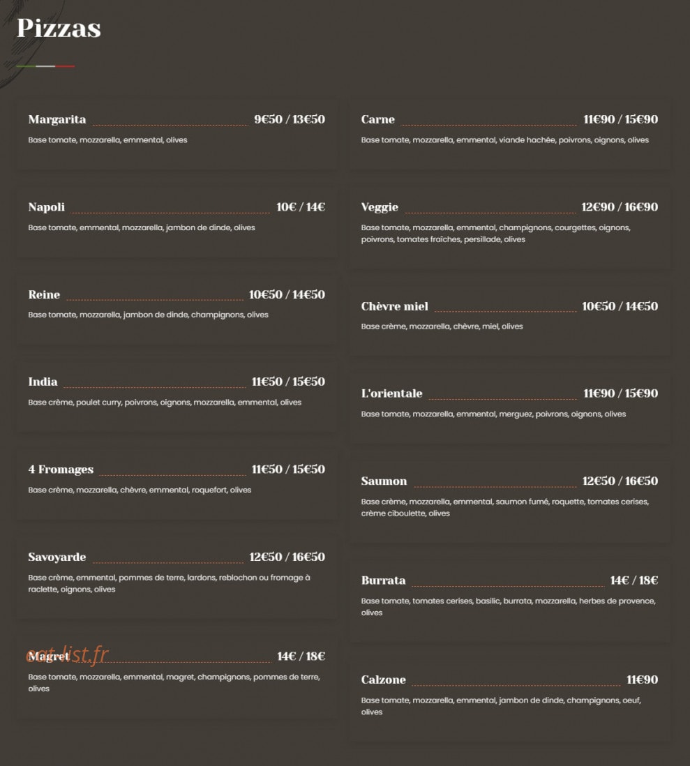 La Kasa — carte page 1