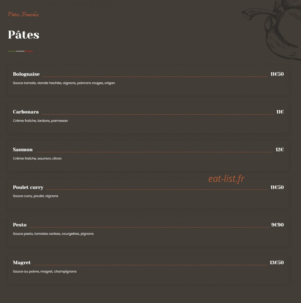 La Kasa — carte page 2