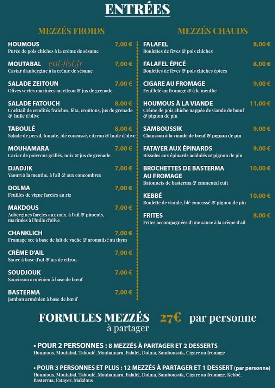 La Mandoline — carte page 1