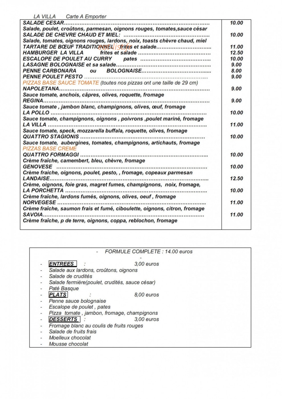 La villa — carte page 6