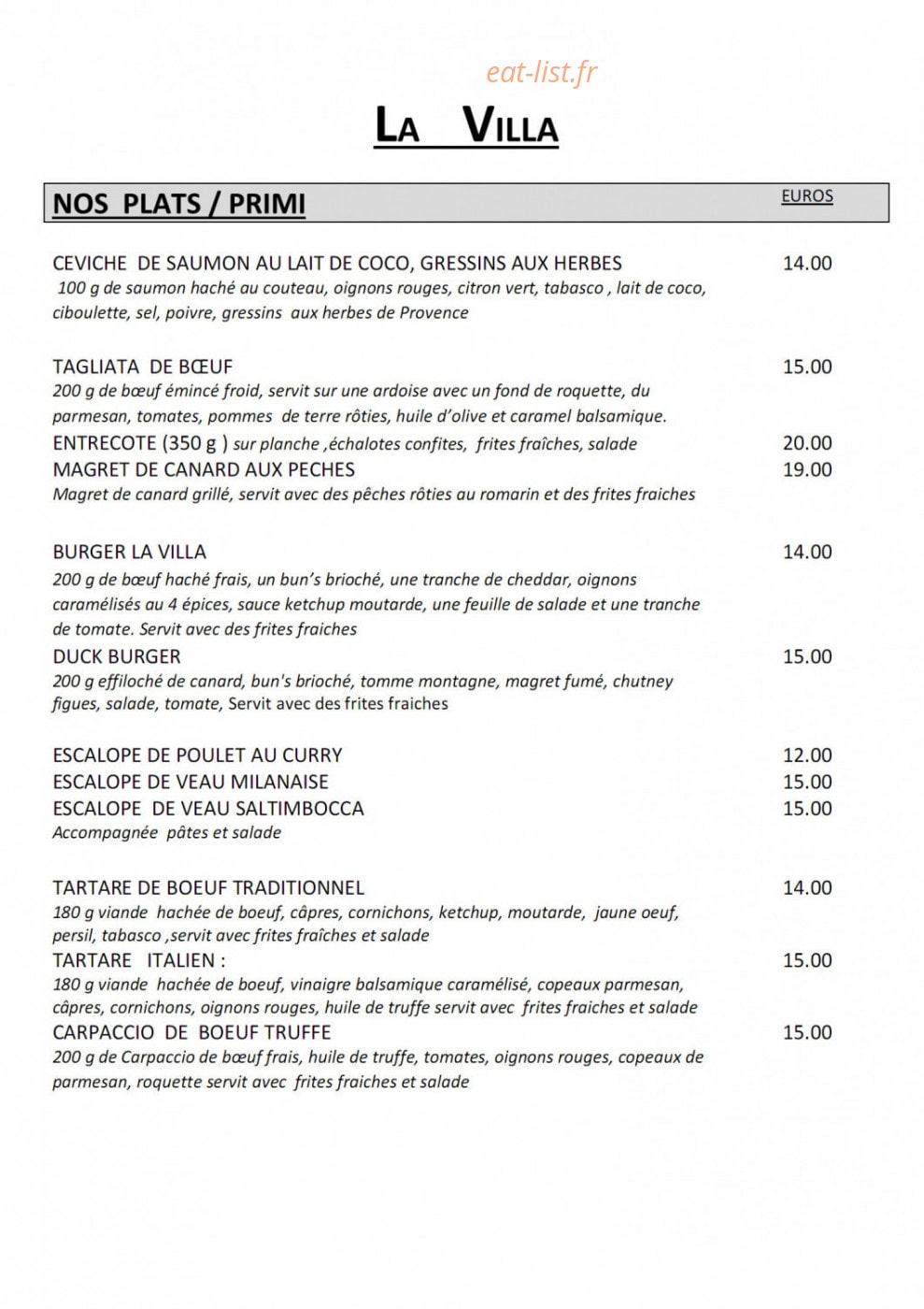 La villa — carte page 3