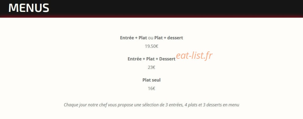 Le 15 lounge — carte page 1