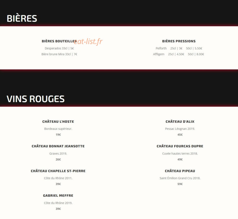 Le 15 lounge — carte page 3