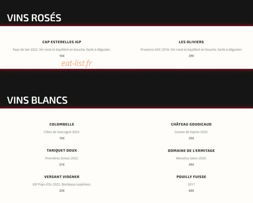 Le 15 lounge — carte page 4