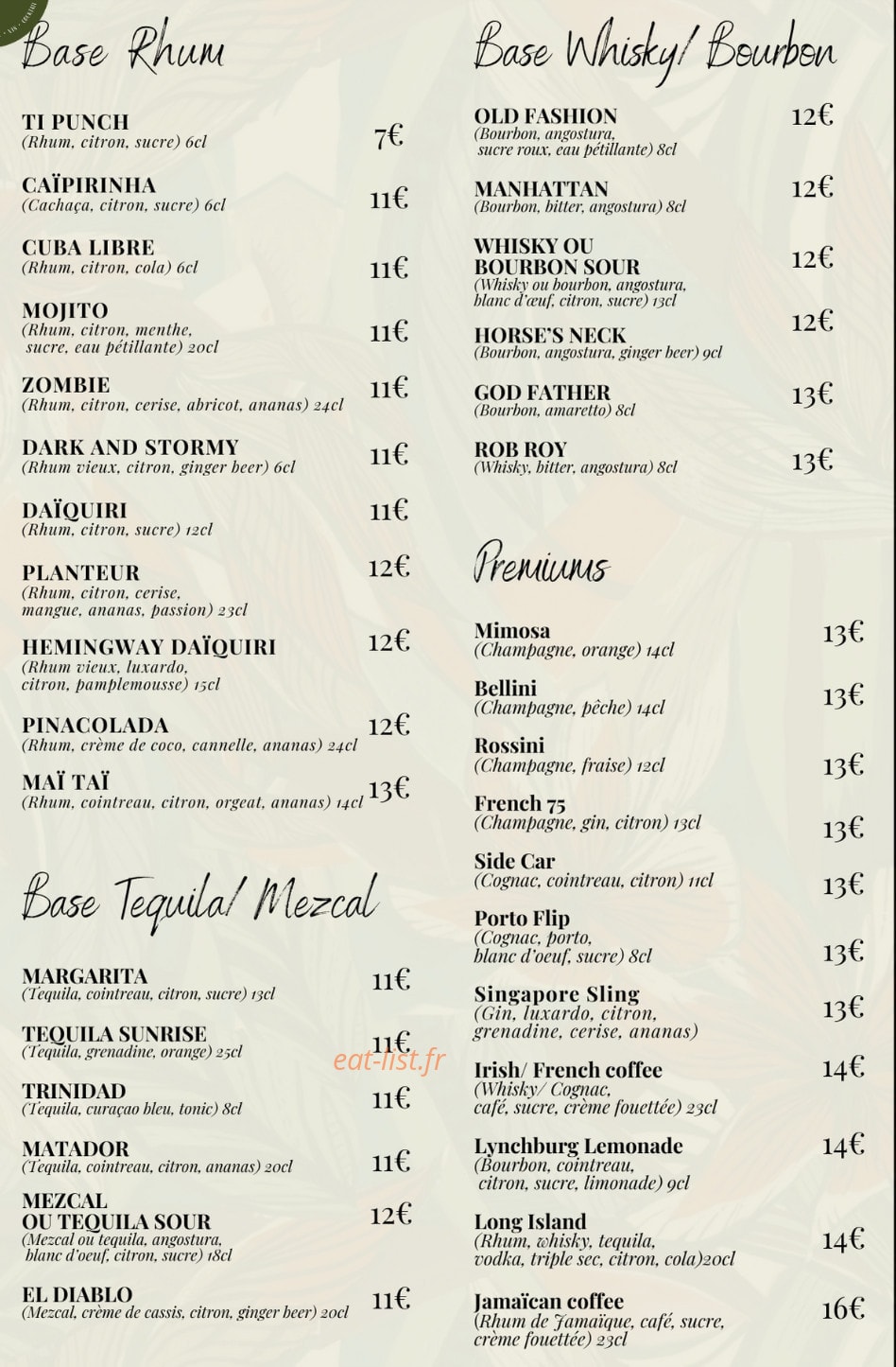 Le Bec Fin — carte page 9