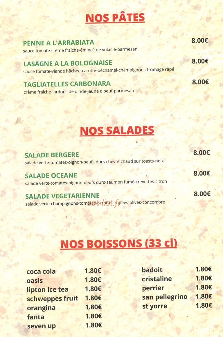 Le Capri — carte page 2