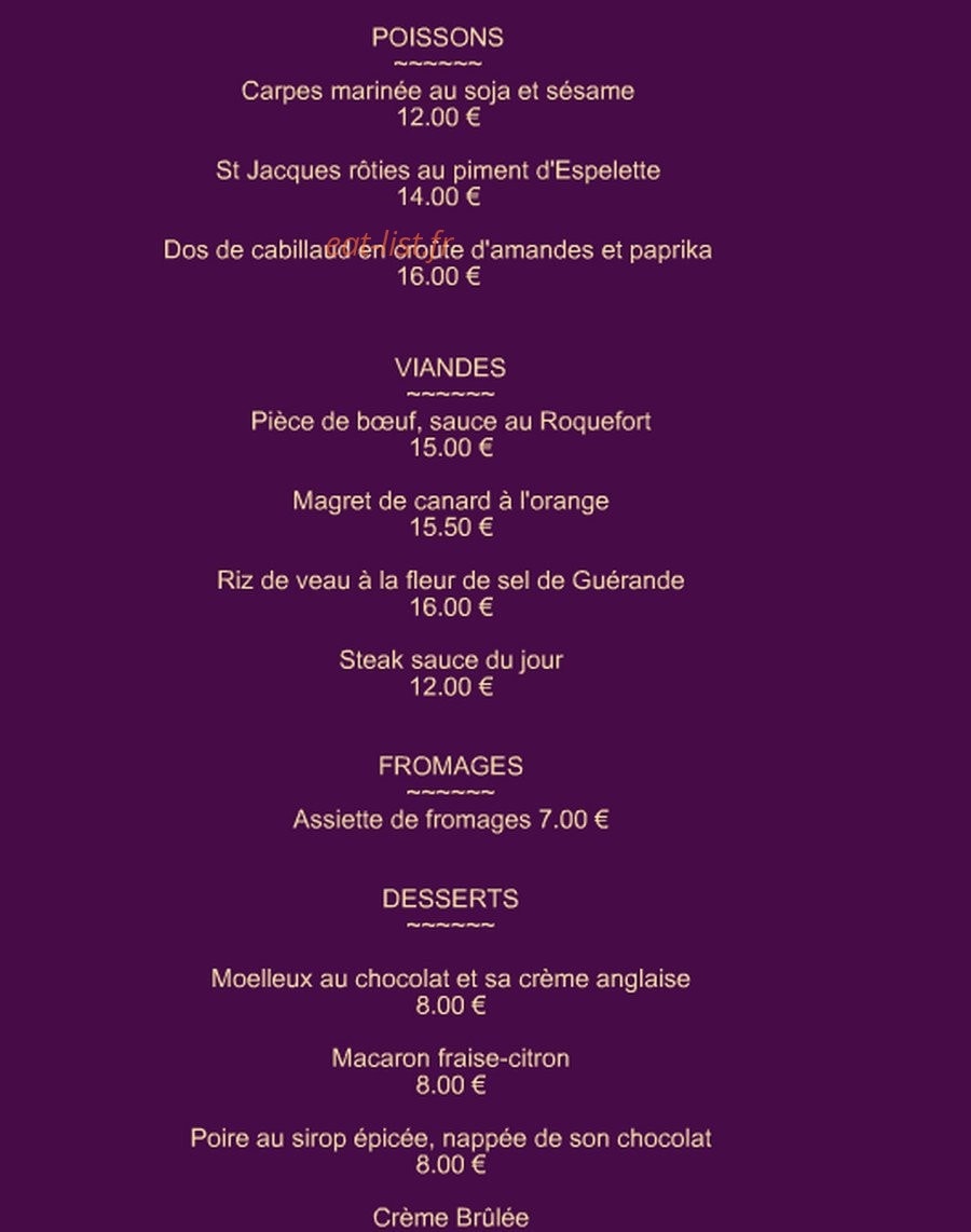 Le Continental — carte page 5