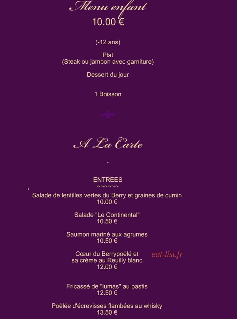 Le Continental — carte page 4