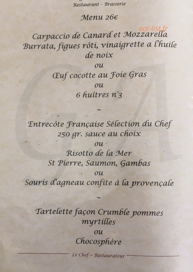 Le gout des arts — carte page 6