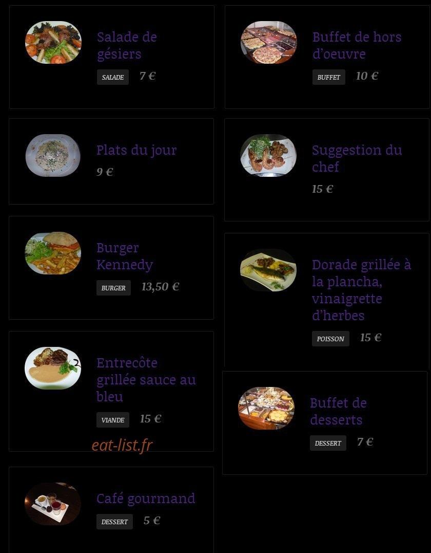 Le Kennedy — carte page 1