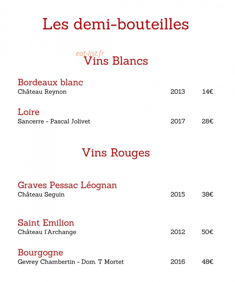 Le Moka — carte page 18