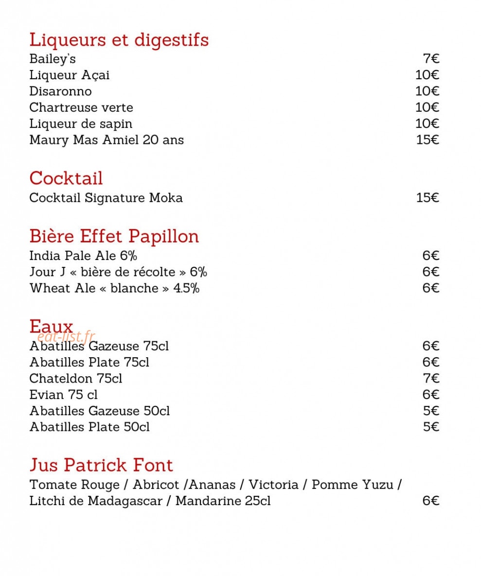 Le Moka — carte page 21