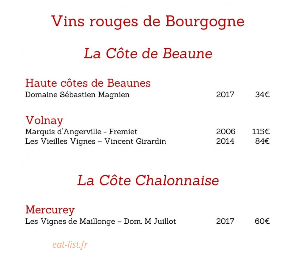 Le Moka — carte page 14