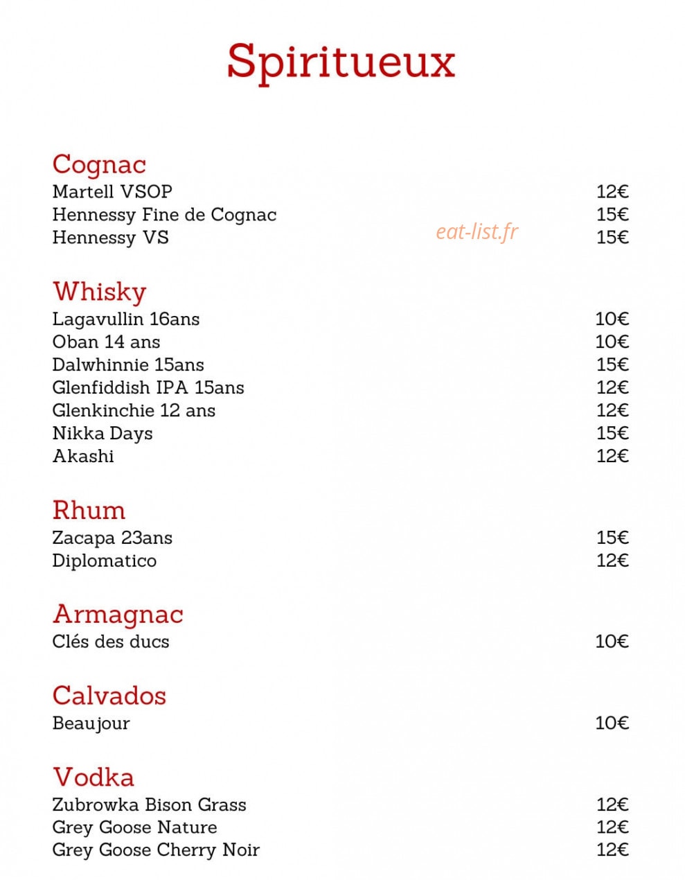 Le Moka — carte page 20