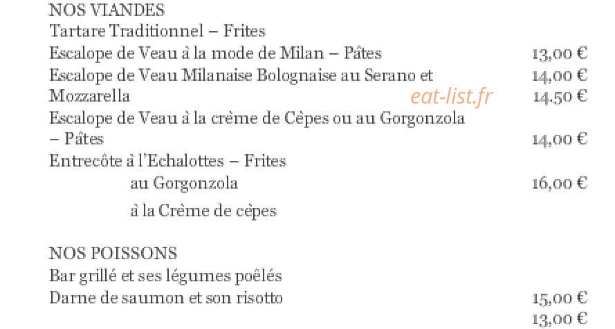 Le Risotto — carte page 3