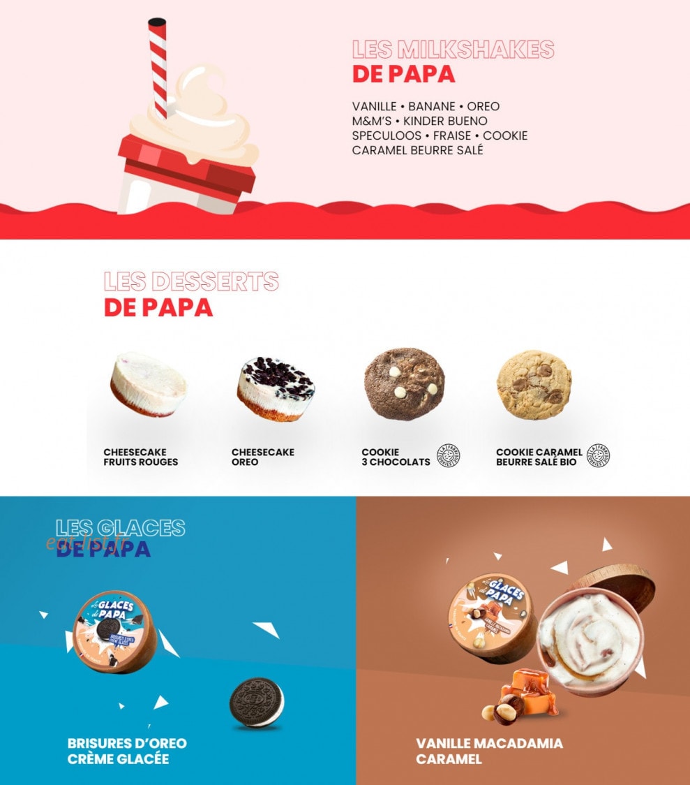 Les Burgers de Papa — carte page 4