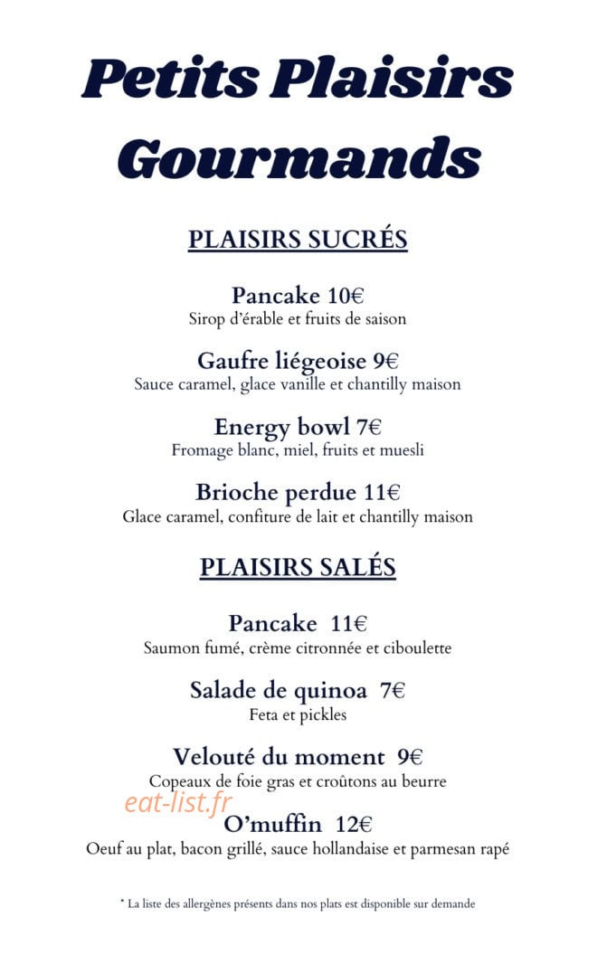 O'Bistroy — carte page 6