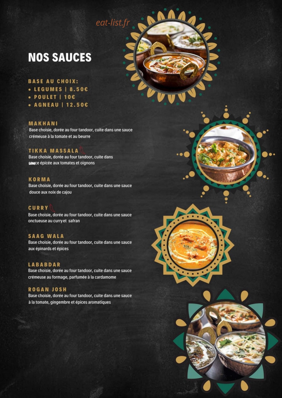 Papadum Indian Food — carte page 3