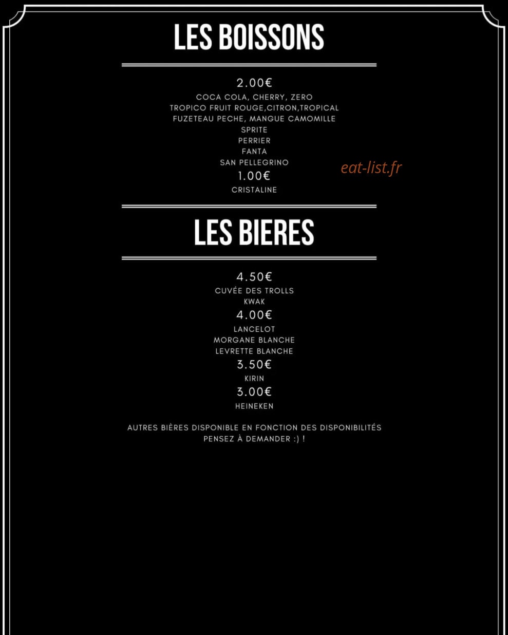Rest Ô Buro — carte page 5