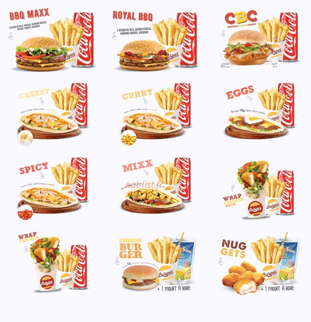 Str'eat Burger — carte page 2