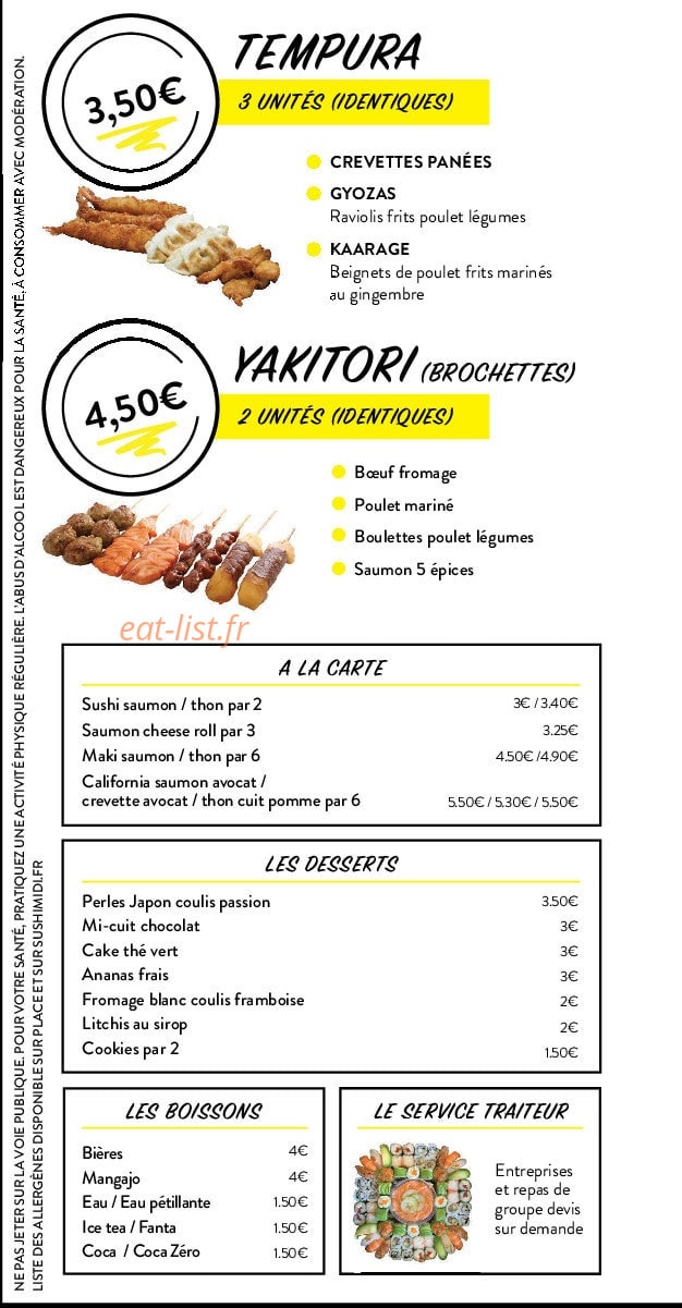 Sushi Midi — carte page 5
