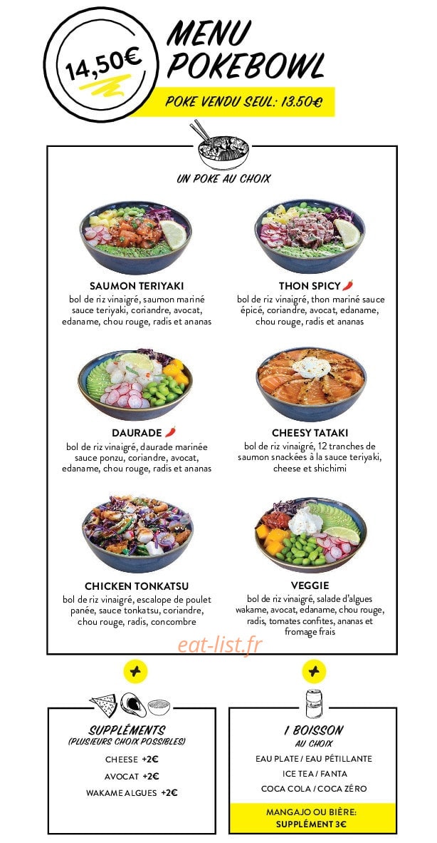 Sushi Midi — carte page 3