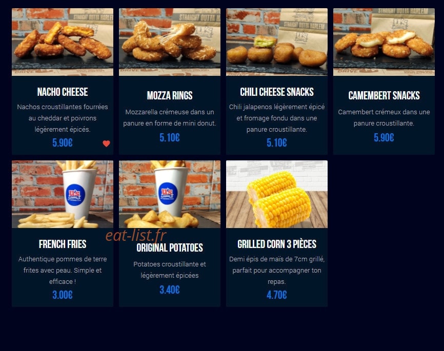U's Canteen — carte page 4