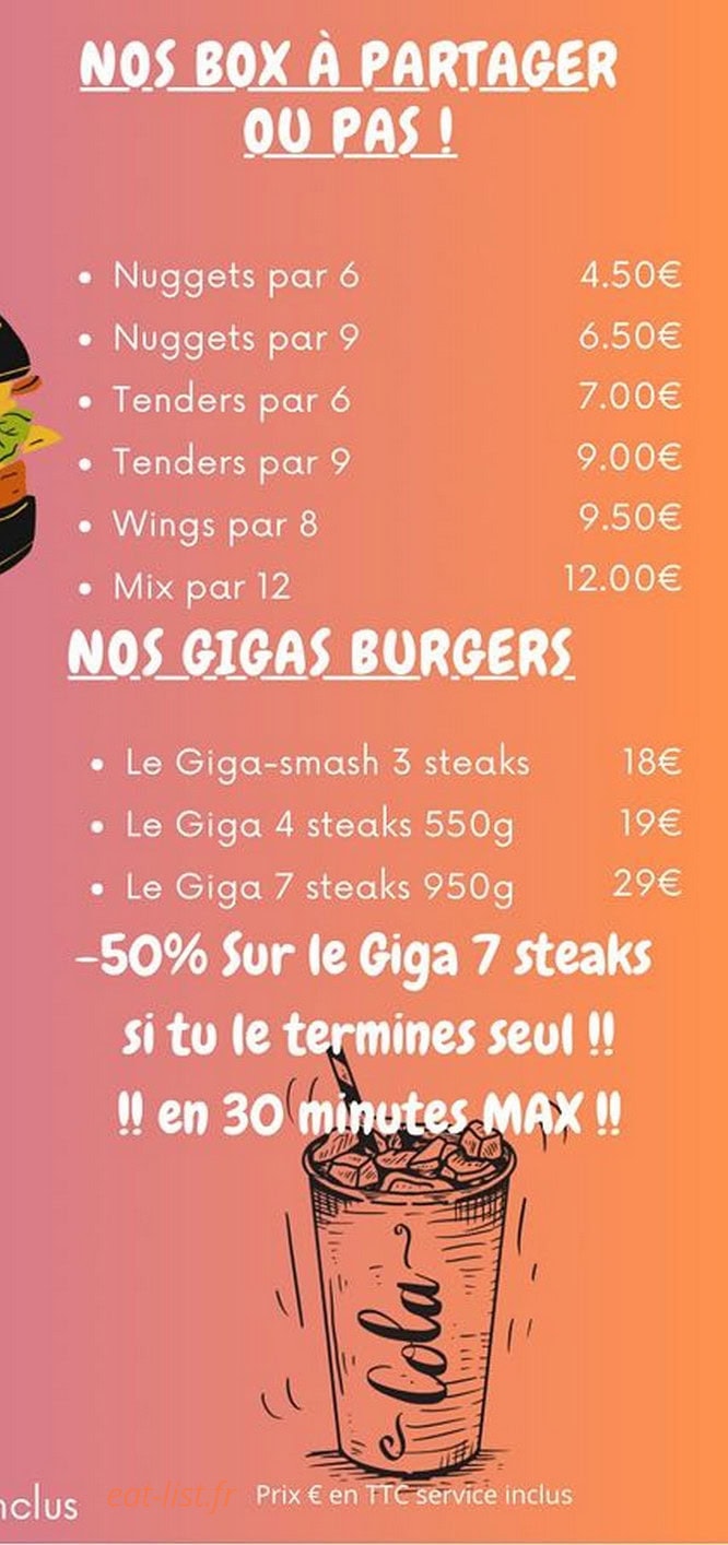 Fast'Kebab — carte page 3