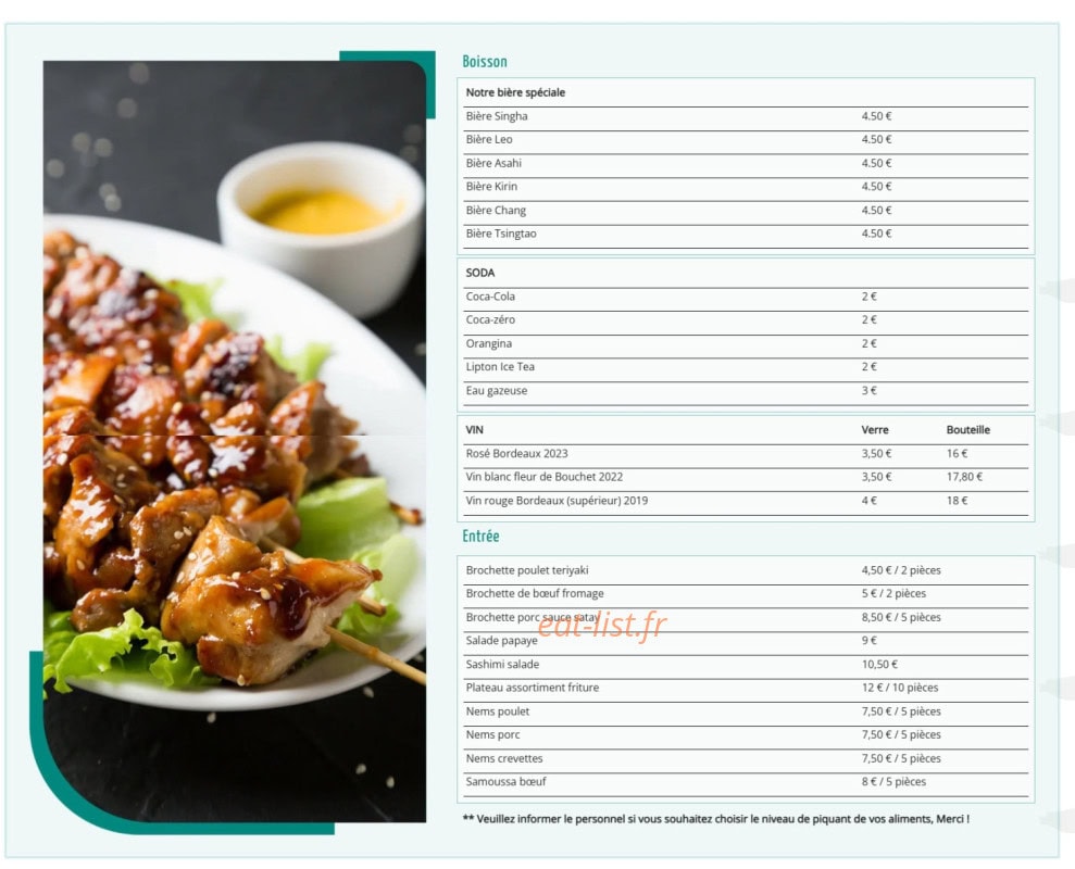 The best — carte page 1