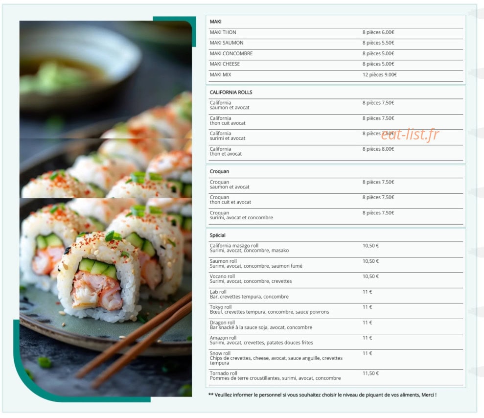 The best — carte page 3