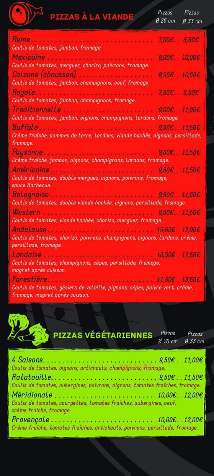 Pizza Family — carte page 2