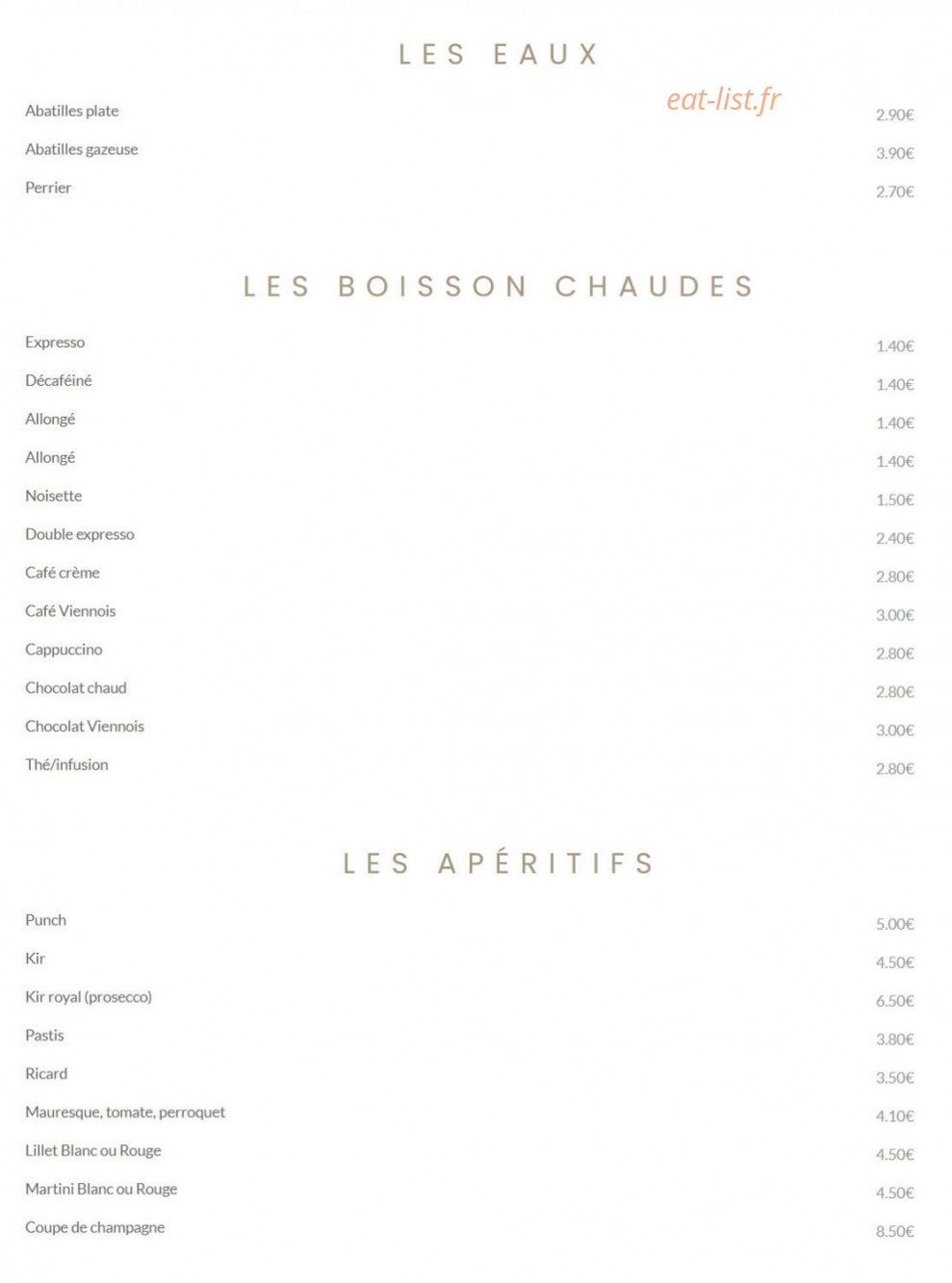 L'O & Vin — carte page 5