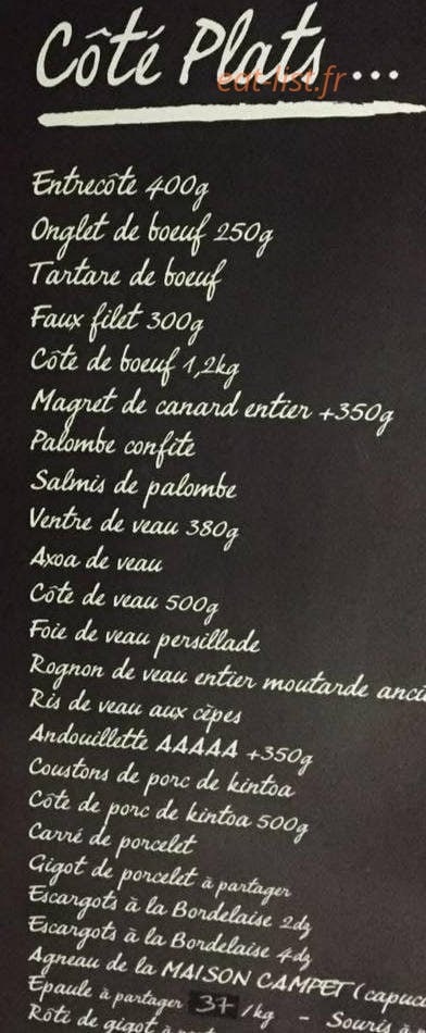 Kalimucho — carte page 2