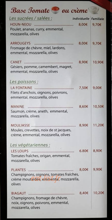 Landipizz — carte page 3