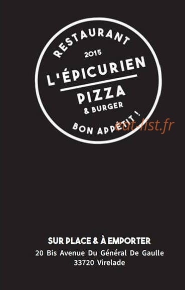 L'Épicurien — carte page 1