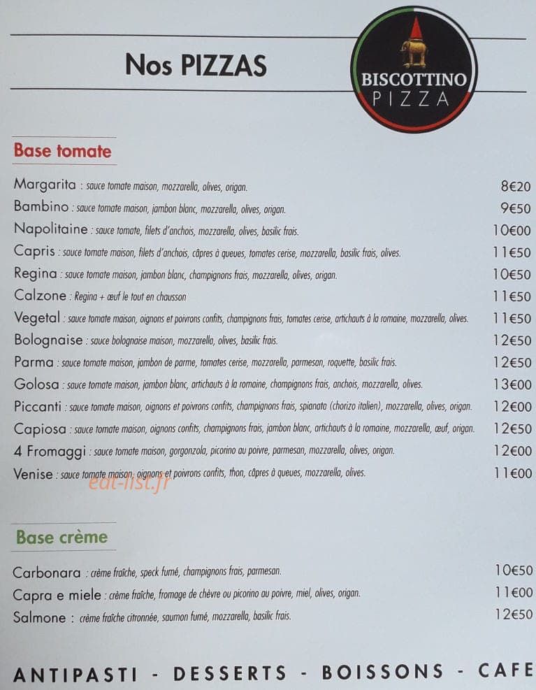 Biscottino — carte page 2