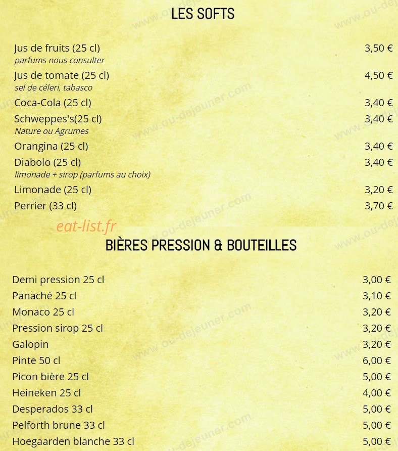 L'Incontournable — carte page 17