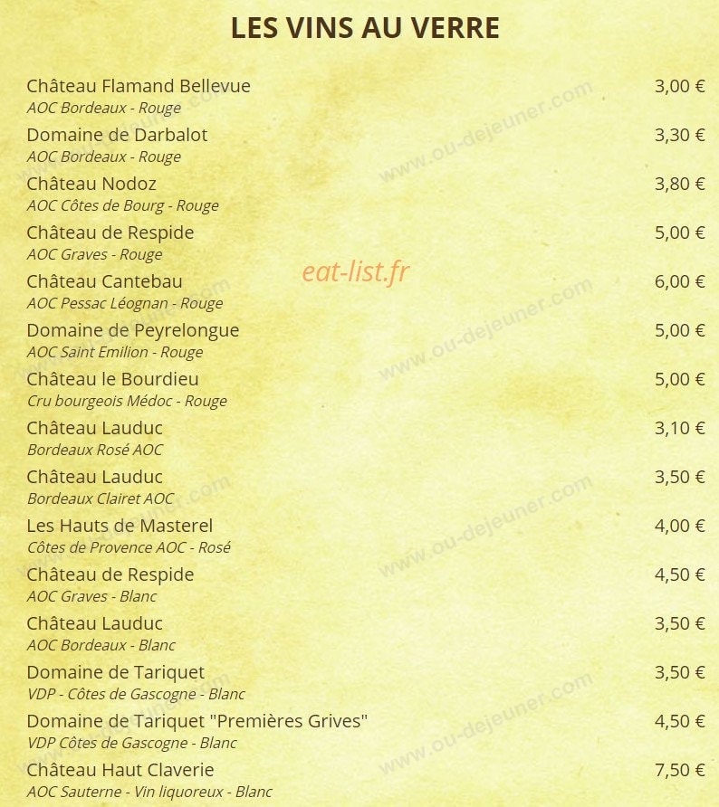 L'Incontournable — carte page 21