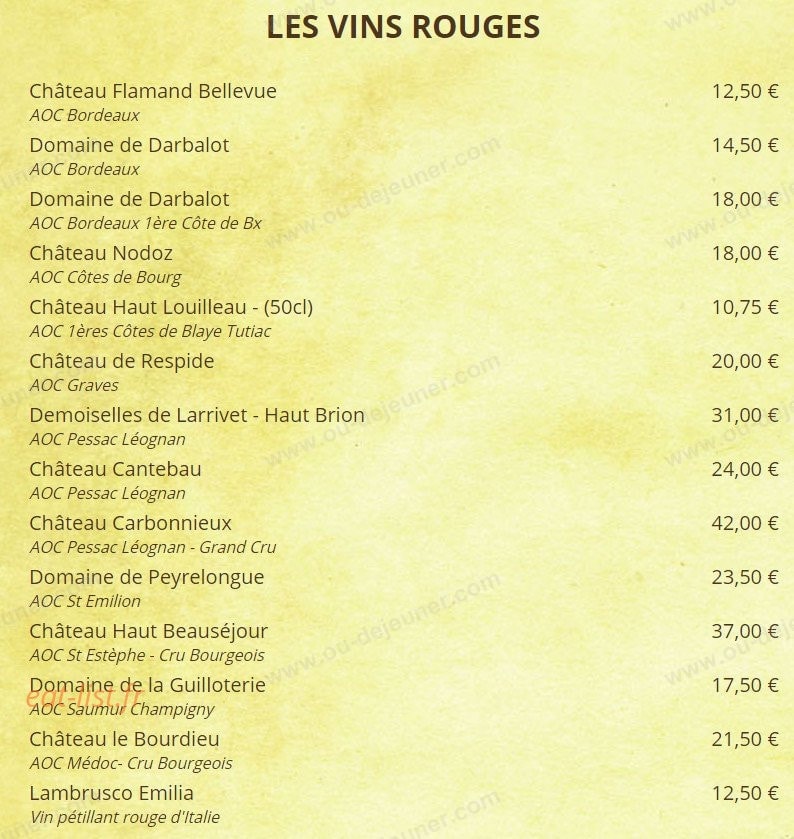 L'Incontournable — carte page 19