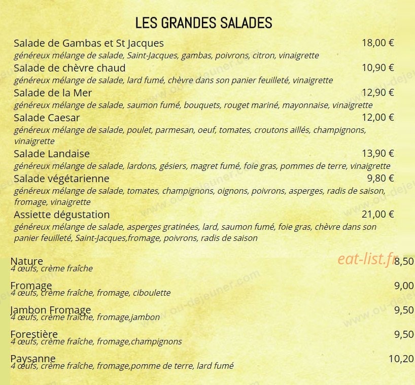 L'Incontournable — carte page 2